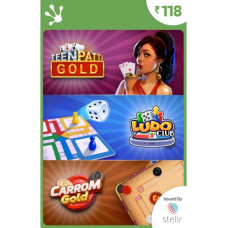 Ludo Carrom Teen Patti Gold Gift Card Rs 118